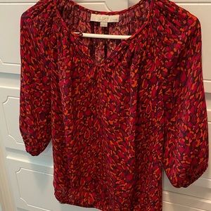 Ann Taylor loft red blouse. Size cap